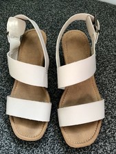 Next Cream Wedge Sandal 5W