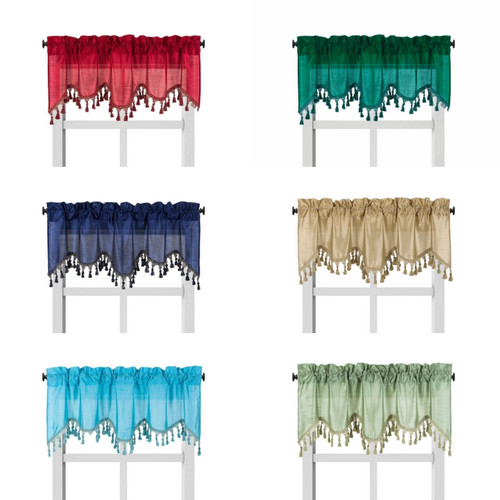 1pc wave waterfall - 1pc, valance