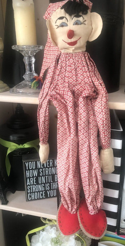 Vtg 1930s red elf - 1930s, rag