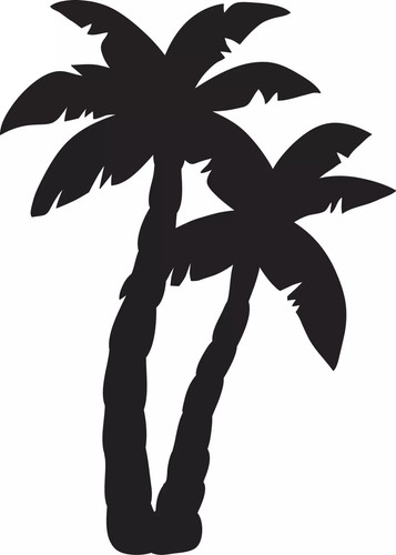 H49 huge palm - palm, decal