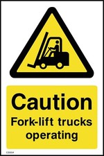 Caution Fork-Lift trucks