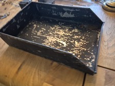 VINTAGE METAL DESK TRAY FROM