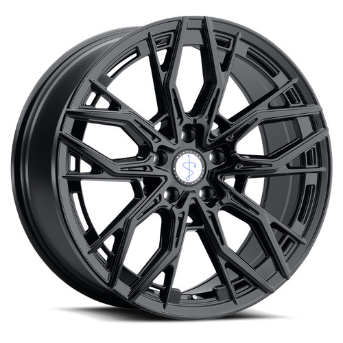 One inch black alloy wheel - black,