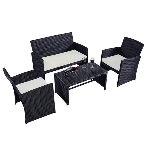 Black piece wicker - wicker, rattan