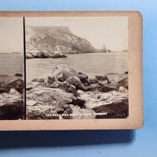 Torquay Stereoview 3D C1880 Real Photo Devon West Side Of Ansty's Cove
