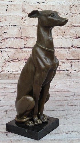 Greyhound whippet dog statue - whippet,