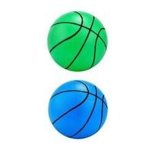 2x Small Basketball Mini Basketball For Kids Soft and Bouncy Hand Held Ball 16CM