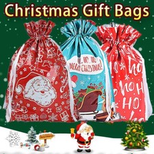 5pcs Christmas Cellophane Bags Party Cello Cookie Sweet Candy Gift Biscuit Bag