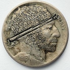 Original Carving 1916 Buffalo