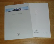 Mercedes SL R129 Brochure 1995-1996 - SL280 SL320 SL500 SL600 UK Market