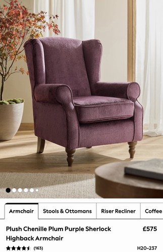 Next plush chenille - chenille, plum