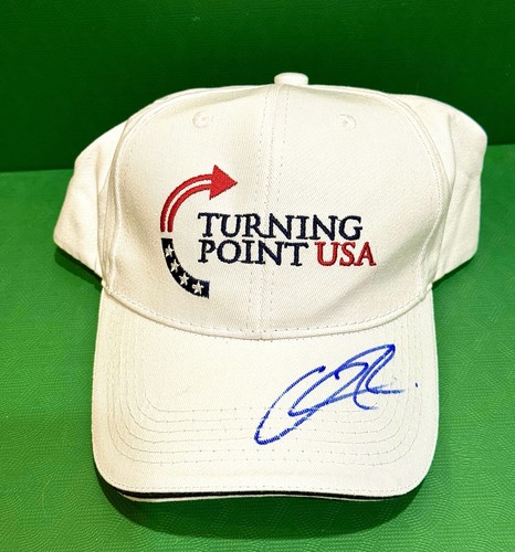 Charlie kirk signed tpusa hat - kirk,