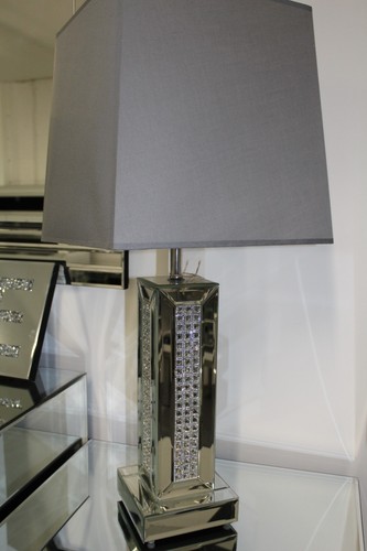 Mirrored table lamp grey - table,