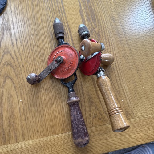 Vintage stanley hand drill old - hand,