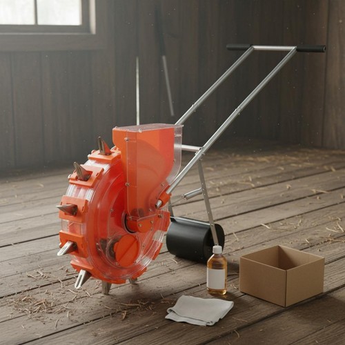 Single row walk behind - behind, seeder