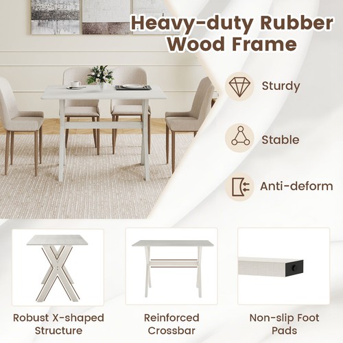 Kitchen table with shaped - kitchen, x-shaped