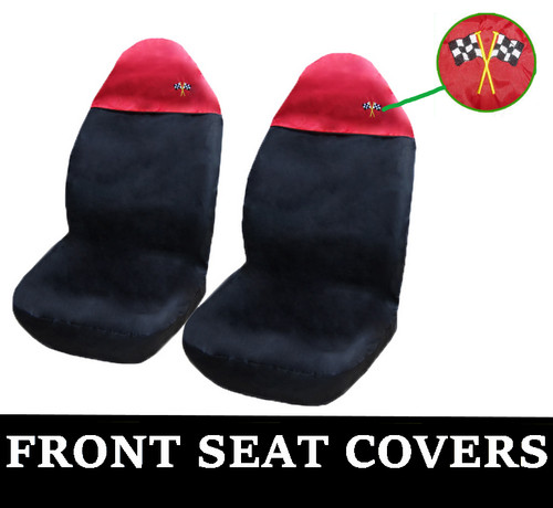 Black and red car seat - and,