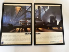Framed Original 1989 Peugeot 405 Mi16 Saloon Magazine Advert Man Cave Wall Art