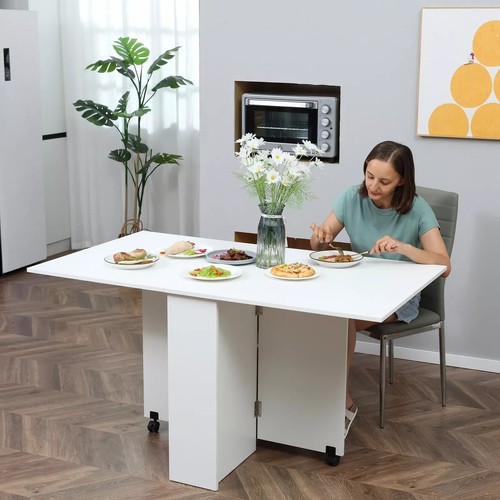 Mobile drop leaf dining table - drop,