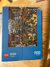Heye Triangular box 1500 piece Jigsaw ‘Library’ Complete 29840