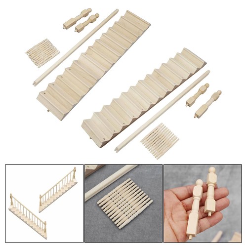 Miniature wood dollhouse - wood,