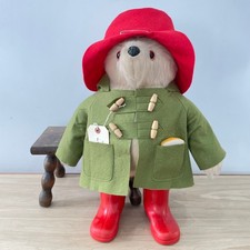 1972 Gabrielle Designs Paddington Bear – 18" – Olive Duffle Coat, Red Hat, Red