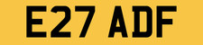 QUALITY OLD 2 DIGIT PRIVATE CAR REG NUMBER PLATE ALL FEES PAID E27 ADF / AF AD