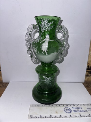 Vintage mary gregory - vintage, emerald