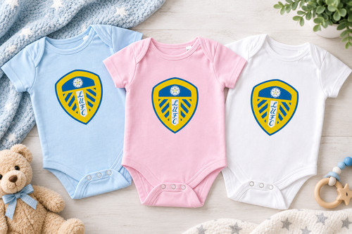 Leeds football club baby vest - football,