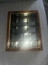 Thimble Display Cabinet Mirrored Wooden Black Good Condition 