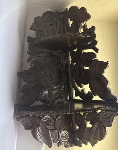 Victorian walnut leafy carved - victorian,