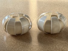 Vintage 1960s Perspex Lotus Light Shade - Beige