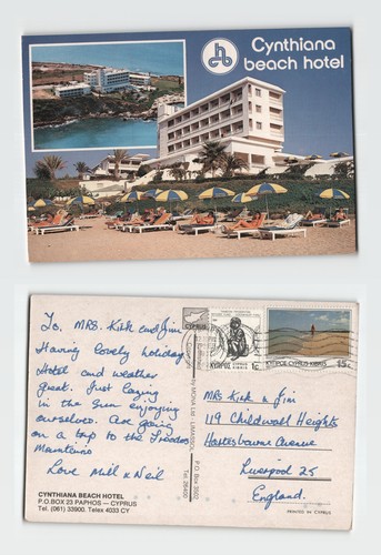 Postcard cynthiana beach - -,