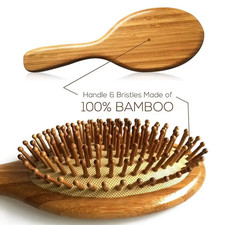 Natural bamboo hair brush - bamboo,