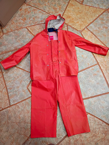 Vtg rainfair orange rain - orange,