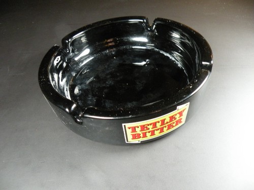 Tetley bitter glass ashtray - tetley,