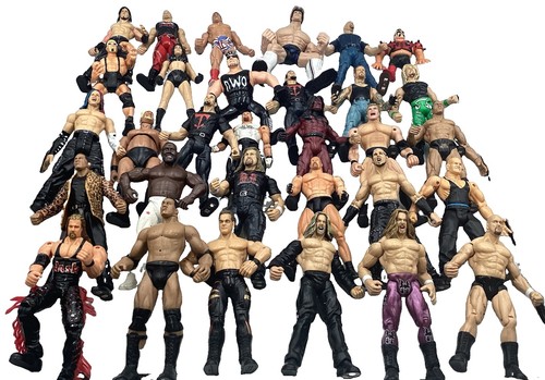 Job lot wwe wwf figures - 44,