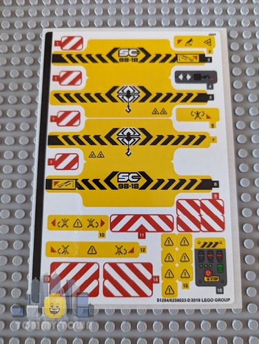 Lego technic sticker sheet - technic,