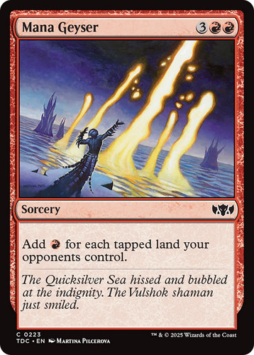 Mtg mana geyser tdc nm - tdc,