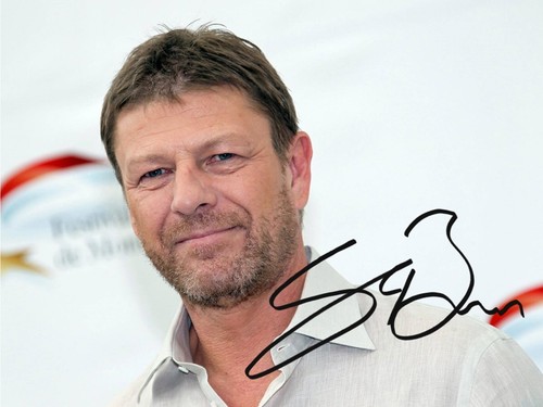 Sean bean signed 6 - 8", 6"