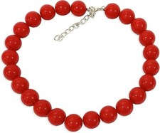 Red Chunky Beads Necklace