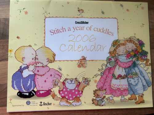Cuddles cross stitch - cuddles, calendar
