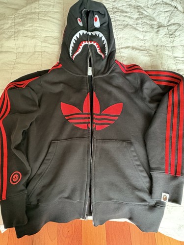 Adidas bape shark hoodie - bape, xs