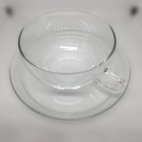 Jena glass tea cup saucer - , set