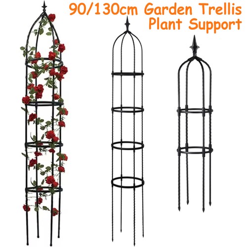 Metal garden obelisk trellis - metal,