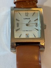 Lorus - Square silver gents watch - Untested