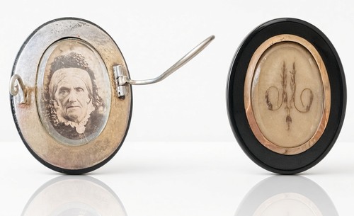 C1880s antique sterling double - c1880s,