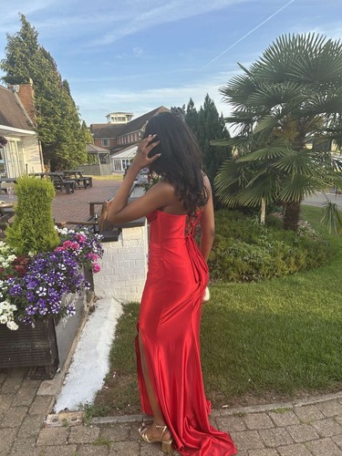 Designer boutique red - red, satin