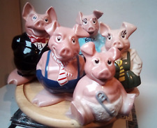 Wade Set Of 5 NatWest pigs. Moneybox