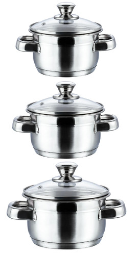 Stainless steel casserole with - stainless,